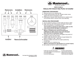 MasterCool Universal Clutch Remover - Installer Kit 91000-A Operating instructions
