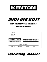 Kenton Midi USB Host User manual