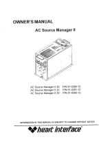 Xantrex AC Source Manager's Guide Owner's manual