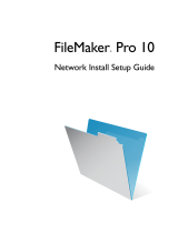 Claris FileMaker Pro 10 Installation guide