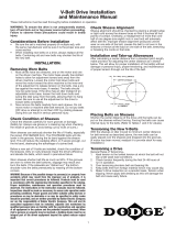Dodge V-Belt Drive Owner's manual