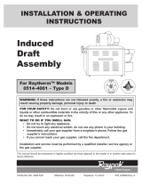 Raypak Raytherm Type D Induced Draft Assembly User manual