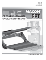 Maxon GPT SERIES (2006 Release) Operating instructions