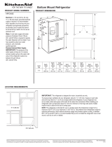KitchenAid KRFC302EWH Installation guide
