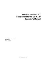 RKI Instruments GD-K77D4X-XX Owner's manual