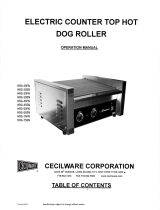 Cecilware HRG-30FN Operating instructions