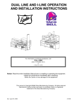 Duke Manufacturing TBIL-LR or RL Operating instructions
