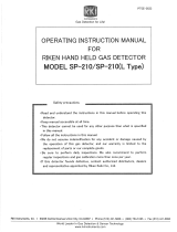 RKI Instruments SP-210 Owner's manual