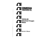 Omega PHDG-80A Owner's manual