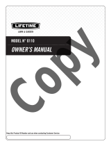 Lifetime 0110 Owner's manual