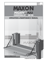 Maxon 1300 Operating instructions