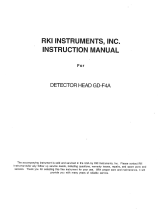 RKI Instruments GD-F4A Owner's manual