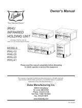 Duke Manufacturing IRHU-22 Operating instructions