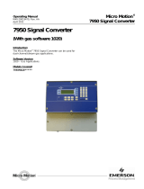 Micro Motion Signal Converter Owner's manual