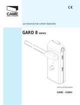 CAME GARD 8 SERIES Owner's manual