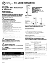 Sharper Image UV-C Plug-In Air Sanitizer Owner's manual