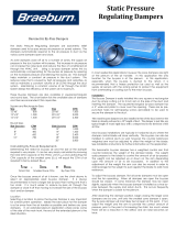 Braeburn Static Pressure Bypass Damper User manual