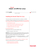 Novell Client for Linux  Quick start guide