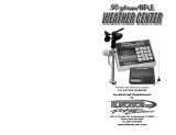 Altronics PerformAire Weather Center Owner's manual