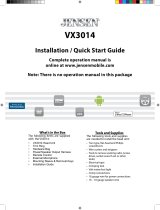 Jensen VX3014 Installation guide