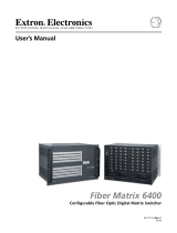 Extron Fiber Matrix 6400 User manual