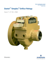 Daniel Orifice Fittings-Simplex Orifice Plate Holder Owner's manual