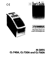 Omega CL-740A, CL-750A, CL-760A Owner's manual