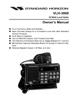 Standard Horizon VLH-3000 Owner's manual