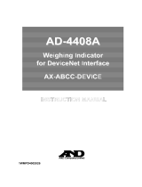 AND AD-4408A for DeviceNet Interface User manual