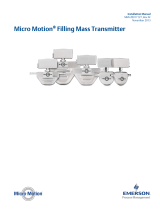 Micro Motion Filling Mass Installation guide
