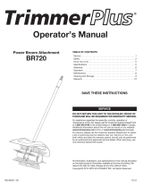 Rover Power Broom Trimmer Attachment Owner's manual