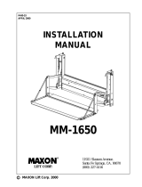 Maxon 1650 STAKEBED/VAN BODY LIFT Installation guide