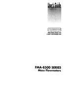 Omega FMA-8500 Series Owner's manual