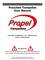 Propel Trampolines Preschool Trampoline User manual