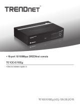 Trendnet TE100-S16Eg Quick Installation Guide