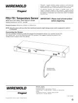 Legrand PDU-TS1 Temperature Sensor - SPDU20-OU, SPDU8-1U, SPDU16-2U Installation guide