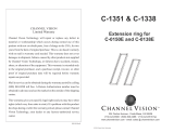 Channel Vision C-1351 User manual