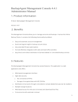 ACRONIS BackupAgent Management Console 4.4.1 User manual