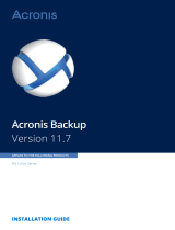 ACRONIS Backup for Linux Server 11.7 Installation guide