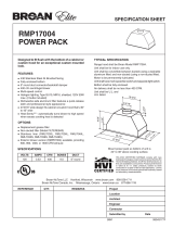 Broan RMP17004 User manual