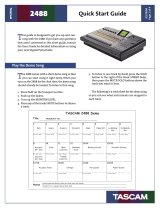 Tascam Portastudio 2488 Quick start guide