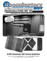 Auralex Acous­tics Roominators D108L-DST Burgundy User manual