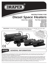 Draper Jet Force, Diesel, Kerosene and Paraffin Space Heater Operating instructions
