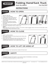 Draper Fold Flat Sack Truck Operating instructions