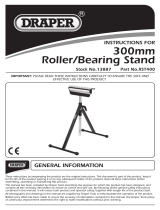 Draper Rollers and Bearings Stand Operating instructions