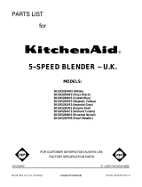 KitchenAid 5KSB52BAC5 Template
