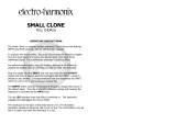 Electro-Harmonix Small Clone Chorus Pedal Operating instructions