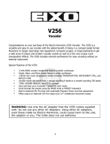 Electro Harmonix V256 Vocoder Owner's manual