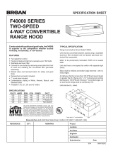 Broan F403011 User manual
