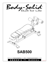 Body-Solid SAB500 User manual